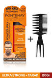 FONTENAY SAÇ ŞEKİLLENDİRİCİ PUDRA TOZ WAX ULTRA STRONG TURUNCU 20GR + ŞEKİL TARAĞI 2'Lİ SET