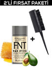 Fontenay Hair Wax Stick 75gr + Profesyonel Topuz Fırçası 3033 +Topuz Krepe Şiş Tarak 3043 3'Lü Set
