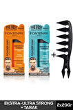 Fontenay Saç Şekillendirici Pudra Toz Wax Mat Effect Ve Ultra Strong + Geniş Aralıklı Wax Tarağı 3'lü Set