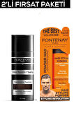 Fontenay Saç Dolgunlaştırıcı KeratinFibers Koyu Kahve Topik Saç Tozu 50gr+Ultra Strong Toz Wax 2'Li Set
