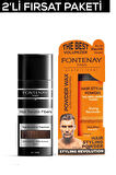 Fontenay Saç Dolgunlaştırıcı KeratinFibers Orta Kahve Topik Saç Tozu 50gr+Ultra Strong Toz Wax 2'Li Set