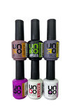 Fontenay Uno Elastic-Rubber-Strong Base Coat , Diamon Shield-Matte-S.Shine Top Coat 15ml 6'Lı Set