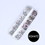 Fontenay NailArt Charm 12Çeşit RenkliTırnak Charms Koleksiyonu TırnakCharm NailCharms 12'li Kutulu 3