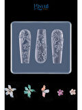 Fontenay Nail Art Desen Kalıbı, Charm Tırnak Süsleme 3D Silikon Kalıp