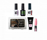 Fontenay Uno Poly Jel PinkSilk 30G+Protez Tırnak Tips Üst Form Jel Tips +BaseCoat-TopCoat-Primer