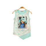 Toontoy Kız Çocuk Atlet Hat Vogue Baskılı