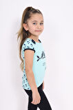 Toontoy Kız Çocuk Nakış Detaylı Tişört