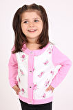 Toontoy Kız Bebek Hırka Çiçek Baskılı