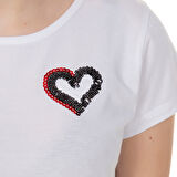 Toontoy  Kız Çocuk T-Shirt Kalp Nakışlı