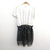 Kız Çocuk Heart Happen Taşlı Kız Elbise