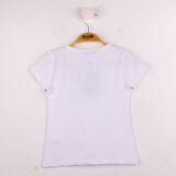 Toontoy Kız Çocuk Çiçek Nakışlı Tişört