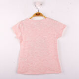 Toontoy Kız Çocuk Leopar Baskılı Pullu Tişört