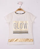 Toontoy Kız Çocuk Glow Baskılı Tişört