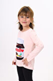 Toontoy Kız Çocuk Nutella Baskılı T-Shirt