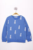 Toontoy Erkek Çocuk Köpek Baskılı Sweatshirt