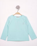 Toontoy Kız Çocuk Göğsü Princess Nakışlı T-Shirt