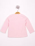 Toontoy Kız Bebek Göğsü Nakışlı T-Shirt