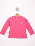 Toontoy Kız Bebek Göğsü Nakışlı T-Shirt