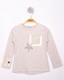 Toontoy Kız Çocuk Yıldızlı Chic Baskılı T-Shirt