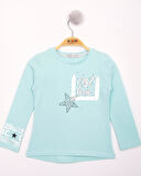 Toontoy Kız Çocuk Yıldızlı Chic Baskılı T-Shirt