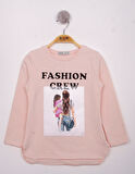 Toontoy Kız Çocuk Fashion Baskılı Tişört