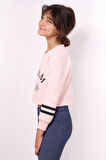 Toontoy Kız Çocuk Yıldızlı Dream Baskılı Sweatshirt
