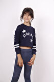 Toontoy Kız Çocuk Yıldızlı Dream Baskılı Sweatshirt