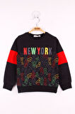 Toontoy Erkek Çocuk New York Baskılı Sweatshirt