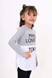 Toontoy Kız Çocuk Paris London Baskılı T-Shirt