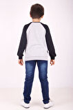 Toontoy Erkek Çocuk Reglan Kol Detaylı Cepli Sweatshirt