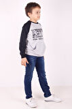 Toontoy Erkek Çocuk Reglan Kol Detaylı Cepli Sweatshirt
