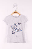 Toontoy Kız Çocuk  Kelebek Taş Baskılı T-Shirt