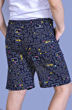 Toontoy Erkek Çocuk Pac-Man Baskılı Şort