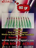 VURGUN 80gr 10 İğneli Kısa Köstek Yeşil Organze Çapari