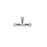 Fırdöndü Rolling Swivel Crossline Pear Beads 3lü Boncuklu - 2-0X1-0