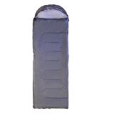DFT Düz Başlık 190+30cm x75 Gri 5/15 Derece Uyku Tulumu