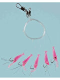 Sabiki Living Shrimp Pink Karides No:10-7 Kanca 5li Lüfer Palamut Levrek Çaparisi