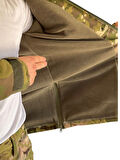 Softshell Soğuk İklim Kamuflaj Mont Pantolon Takım