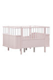 Mdf Beşik, Siesta Büyüyen Beşik 90x130 - Pembe 1 Adet Comfort Yatak 90x130