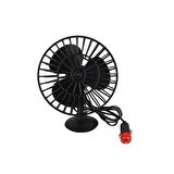 Vantuzlu Pratik Serinletici Araç Vantilatörü 5 İnç 12 Volt