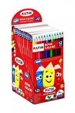 Fatih 12 Renk Tam Boy Kuru Boya Kalemi (33112)