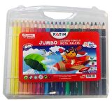 Fatih 24 Renk Jumbo Kuru Boya Kalemi Çantalı