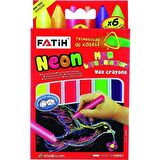 Fatih Neon Wax Crayon 6 Renk Jumbo Boya