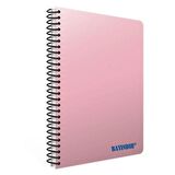 BAYINDIR ÇİZGİLİ 20X28 CM 120 YAPRAK PASTEL RENK SPİRALLİ SERT KAPAK DEFTER