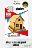 Yeni Sezon Eğitici Öğretici 3 Boyut Ahşap Puzzle Zeka Geliştirici Boyanabilir Oyun Maket Çitli Ev