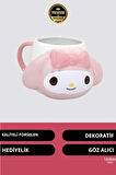 Deluxe Tasarım Dekoratif Estetik Armağan Sevgili Dost Arkadaş Porselen My Melody Kupa Bardak 9*13 Cm