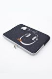 Music Easy Case 14 inç Laptop Çantası Notebook Kılıfı
