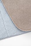 Microwell 3 Prç Microfiber Bulaşık Kurutma Matı Mutfak Seti 3 lü Bej-Gri