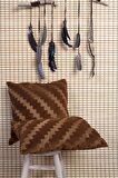 Jakarlı Kırlent 28x50 cm Zigzag Taba