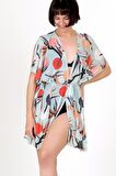 Pareo PlaJ Elbisesi Kimono Std Sunset Mint